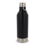 Botella hermética de acero inoxidable con asa de transporte 400ml color negro