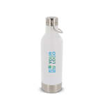 Botella hermética de acero inoxidable con asa de transporte 400ml vista principal
