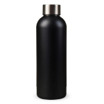 Botella de doble pared de acero inoxidable con acabado mate 500ml color negro