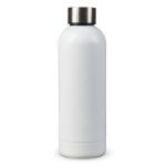 Botella de doble pared de acero inoxidable con acabado mate 500ml color blanco