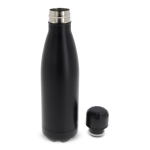 Botella de acero inoxidable de colores metalizados 500ml color negro quinta vista