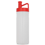 Bidón deportivo con diseño TopActive de tapón ergonómico 500ml color rojo transparente