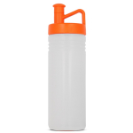 Bidón deportivo con diseño TopActive de tapón ergonómico 500ml color naranja transparente