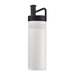 Bidón deportivo con diseño TopActive de tapón ergonómico 500ml color blanco/negro