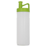 Bidón deportivo con diseño TopActive de tapón ergonómico 500ml color verde lima transparente