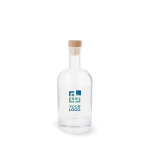 Botella sostenible hecha de vidrio, con tapa de FSC 500ml vista principal