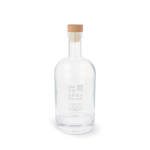 Botella sostenible hecha de vidrio con tapa de FSC 1L vista principal