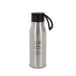 Botella de acero inoxidable en colores mate con cuerda 600ml vista principal