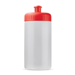 Bidón deportivo de bioplástico y libre de BPA hecho en EU 500ml color rojo transparente