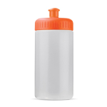 Bidón deportivo de bioplástico y libre de BPA hecho en EU 500ml color naranja transparente