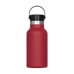 Botella de acero inoxidable 100% antifugas con asa de transporte 350ml color rojo oscuro