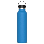 Botella de acero inoxidable 100% antifugas con asa de transporte 650ml color azul claro