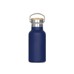Botella térmica con recubrimiento de polvo y asa de transporte 350ml color azul oscuro