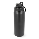 Botella de acero inoxidable con cómoda asa de agarre 800ml color negro