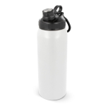 Botella de acero inoxidable con cómoda asa de agarre 800ml color blanco