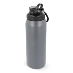 Botella de acero inoxidable con cómoda asa de agarre 800ml color gris oscuro