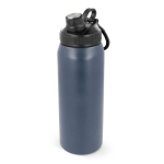 Botella de acero inoxidable con cómoda asa de agarre 800ml color azul oscuro