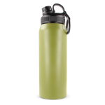 Botella de acero inoxidable con cómoda asa de agarre 800ml color verde oliva tercera vista