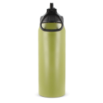 Botella de acero inoxidable con cómoda asa de agarre 800ml color verde oliva cuarta vista