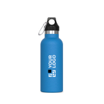 Botella de acero inoxidable 100% antifugas con mosquetón 500ml vista principal