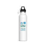 Botella de acero inoxidable 100% antifugas con mosquetón 650ml vista principal