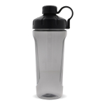 Shaker para el gimnasio de plástico de elegante tapa negra 900ml color negro segunda vista