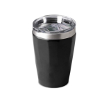 Vaso térmico de acero inoxidable reciclado con diseño elegante 330ml color negro vista 11
