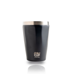 Vaso térmico de acero inoxidable reciclado con diseño elegante 330ml color negro vista 2