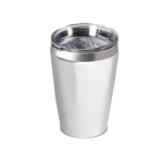 Vaso térmico de acero inoxidable reciclado con diseño elegante 330ml color blanco