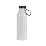 Botella para sublimación hecha de aluminio reciclado con asa 550ml color blanco segunda vista