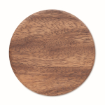 Vaso de acero inoxidable con detalle removible de madera 350ml color blanco septima vista