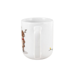 Taza de cerámica con estampado navideño con capacidad hasta 330ml color blanco tercera vista