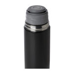 Termo de acero inoxidable reciclado con tapa estilo vaso 750ml color negro tercera vista