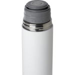 Termo de acero inoxidable reciclado con tapa estilo vaso 750ml color blanco tercera vista
