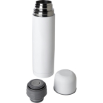 Termo de acero inoxidable reciclado con tapa estilo vaso 750ml color blanco cuarta vista