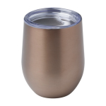 Vaso de acero inoxidable reciclado y cobre aislado al vacío de 350ml color bronce
