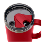 Vaso con pajita con aislamiento de aire de doble pared 1,2L color rojo vista detalle 1