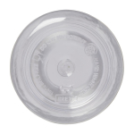 Botella de plástico reciclado con una cómoda asa de silicona 600ml color blanco tercera vista