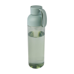 Botella de plástico reciclado con una cómoda asa de silicona 600ml color verde menta