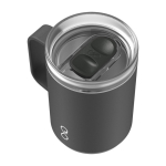 Taza de acero inoxidable reciclado aislada de doble pared 350ml Ocean Bottle color negro