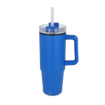 Vaso de acero inoxidable compatible con portavasos 800ml color azul