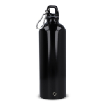 Botella de acero inoxidable reciclado de colores metalizados 750ml color negro