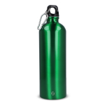 Botella de acero inoxidable reciclado de colores metalizados 750ml color verde lima