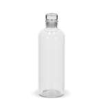 Botella de vidrio de borosilicato con tapón flexible de vidrio 750ml color transparente