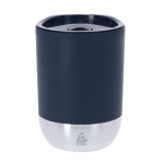 Vaso térmico con tapa a juego y base de acero inoxidable 290ml color azul marino primera vista