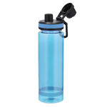 Botella translucida mate de RPET con tapa y asa negra 700ml séptima vista