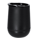 Vaso take away de doble pared con base redonda y tapa a juego 320ml color negro primera vista