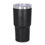 Vaso térmico de acero inoxidable con dosificador en la tapa 530ml color negro primera vista