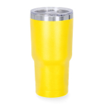 Vaso térmico de acero inoxidable con dosificador en la tapa 530ml color amarillo primera vista