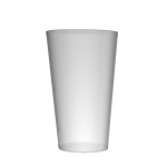 Vaso de plástico sin BPA traslúcido con bordes de 500ml color translúcido